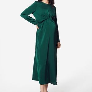 H&M Mama Satin midi dress